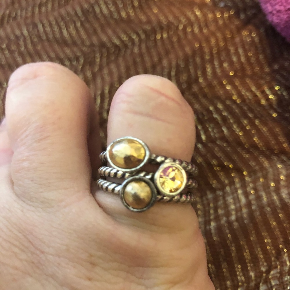 BRIGHTON Stack Rings (3), size 8.5